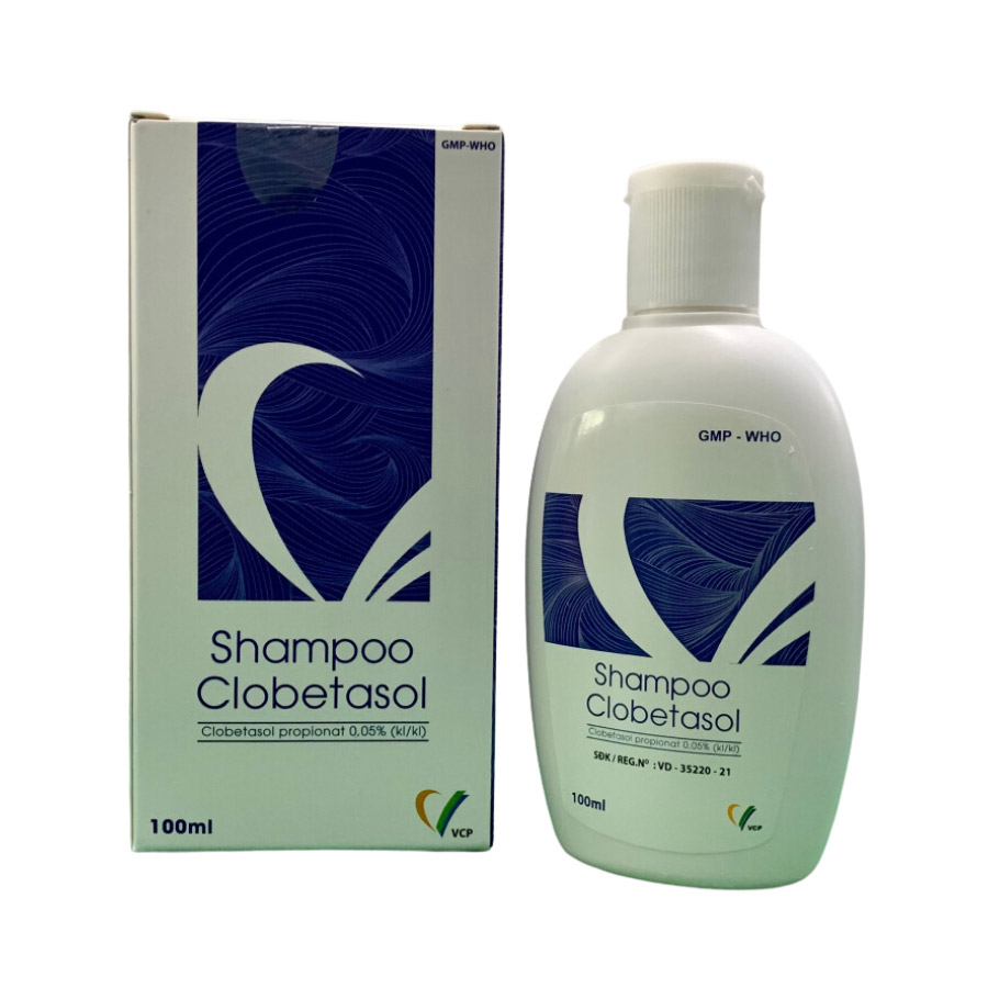 Dầu gội trị vảy nến da đầu Clobetasol Shampoo Nhà thuốc Thân Huệ