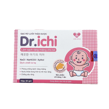 Gạc rơ lưỡi Dr.ichi ( Hộp 30 gói)