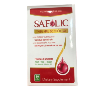 Sắt Safolic ( Hộp 6 vỉ x 10 viên)
