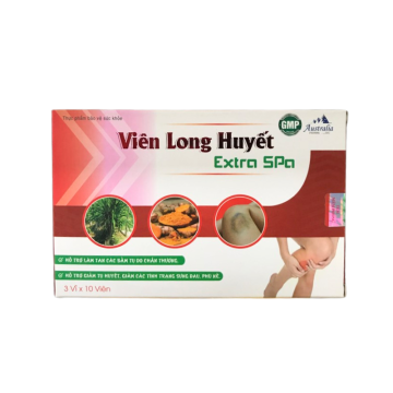 Viên Long Huyết Extra Spa ( Hộp 3 vỉ x 10 viên)