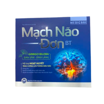 Mạch Não Đơn BT Medicare ( hộp 10 vỉ x 10 viên)
