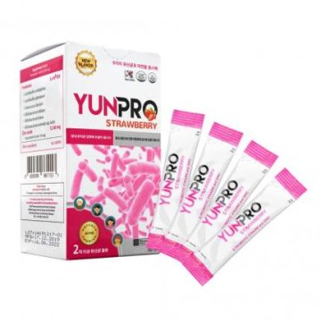 Men vi sinh YUNPRO strawberry hỗ trợ tiêu hóa, đường ruột