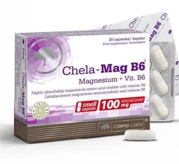 Chela Mag B6 Olimp Labs - Bổ sung magie, vitamin B6 hỗ trợ giảm mệt mỏi